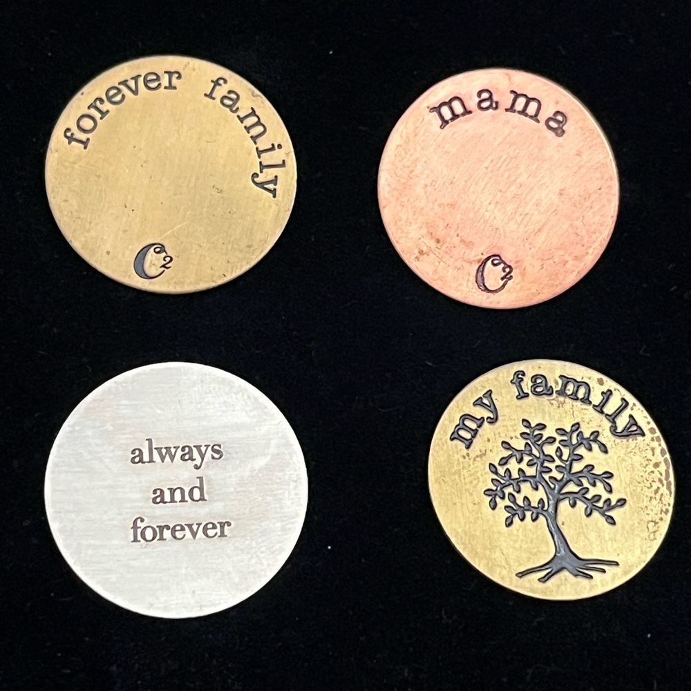4 Large Origami Owl Plates